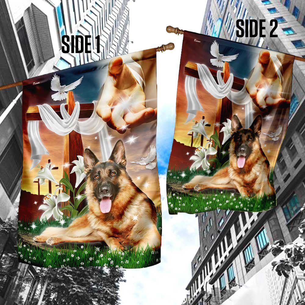 Jesus Is My Savior German Shepherd Is My Therapy Flag - Image 4