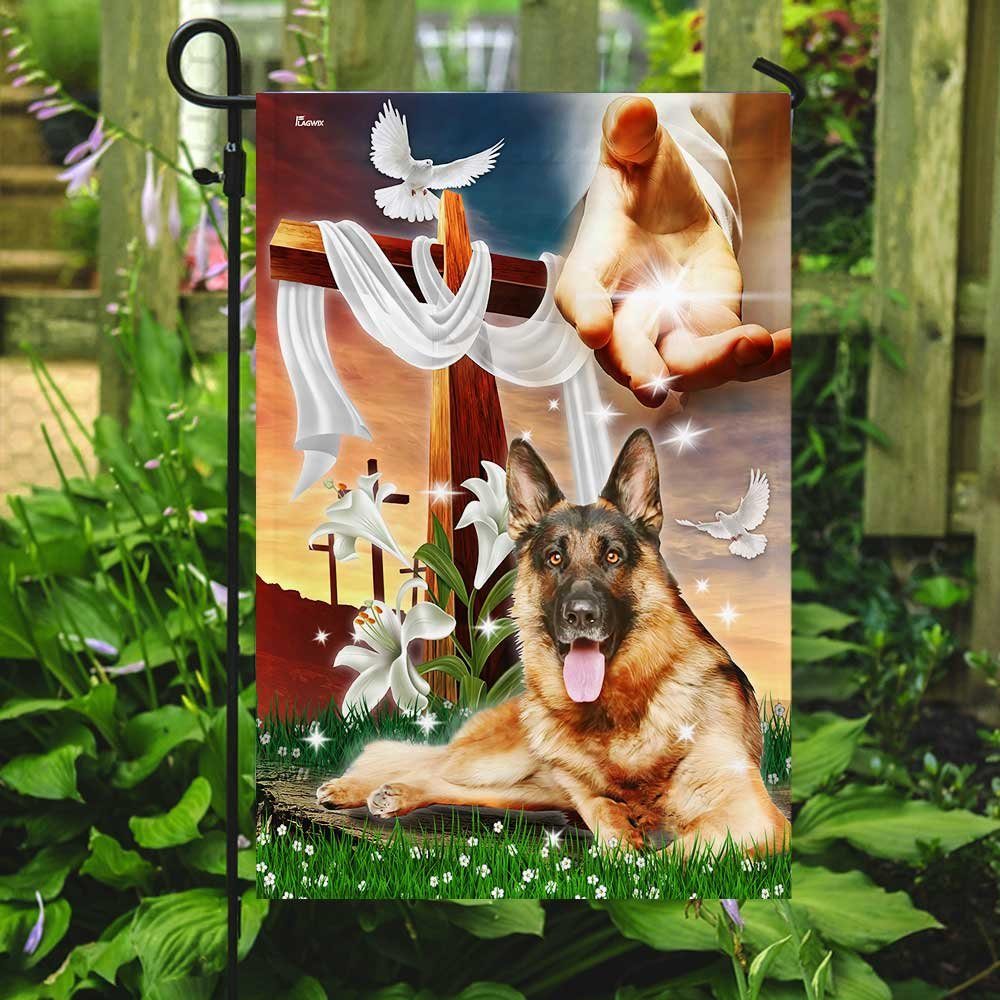 Jesus Is My Savior German Shepherd Is My Therapy Flag - Image 7