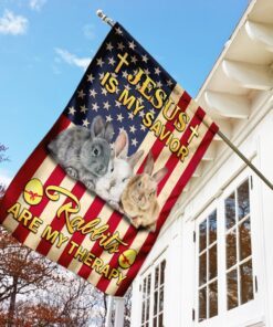 jesus is my savior rabbits are my therapy 5134