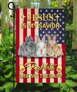 jesus is my savior rabbits are my therapy 5816