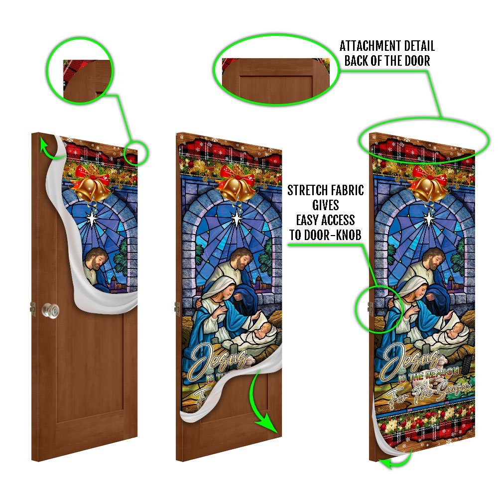 Jesus Is The Reason For The Season. Christian Door Cover - Image 5