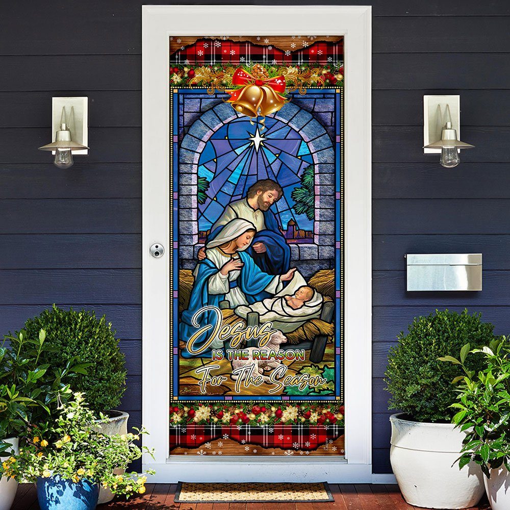 Jesus Is The Reason For The Season. Christian Door Cover - Image 2