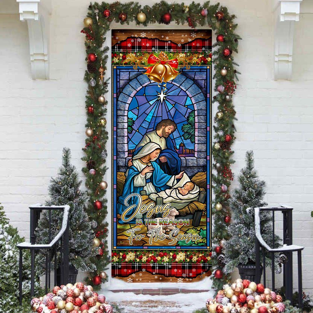 Jesus Is The Reason For The Season. Christian Door Cover - Image 3