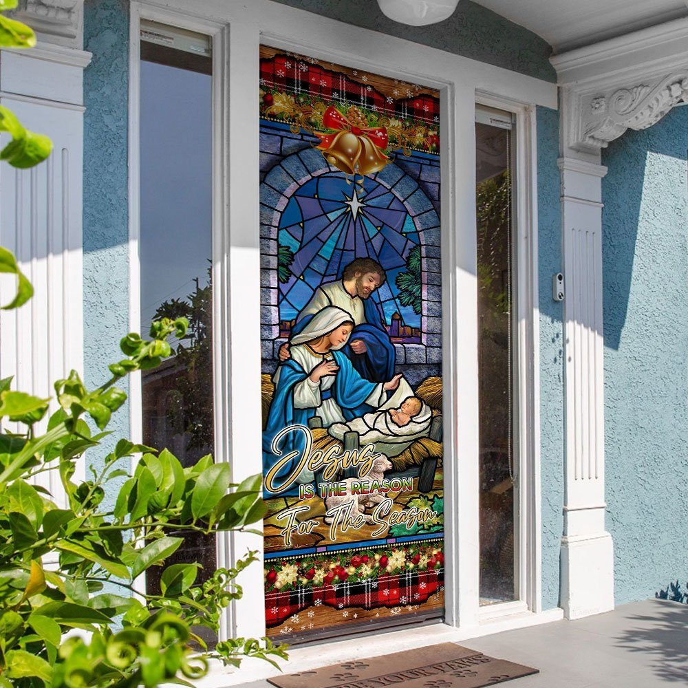 Jesus Is The Reason For The Season. Christian Door Cover - Image 4