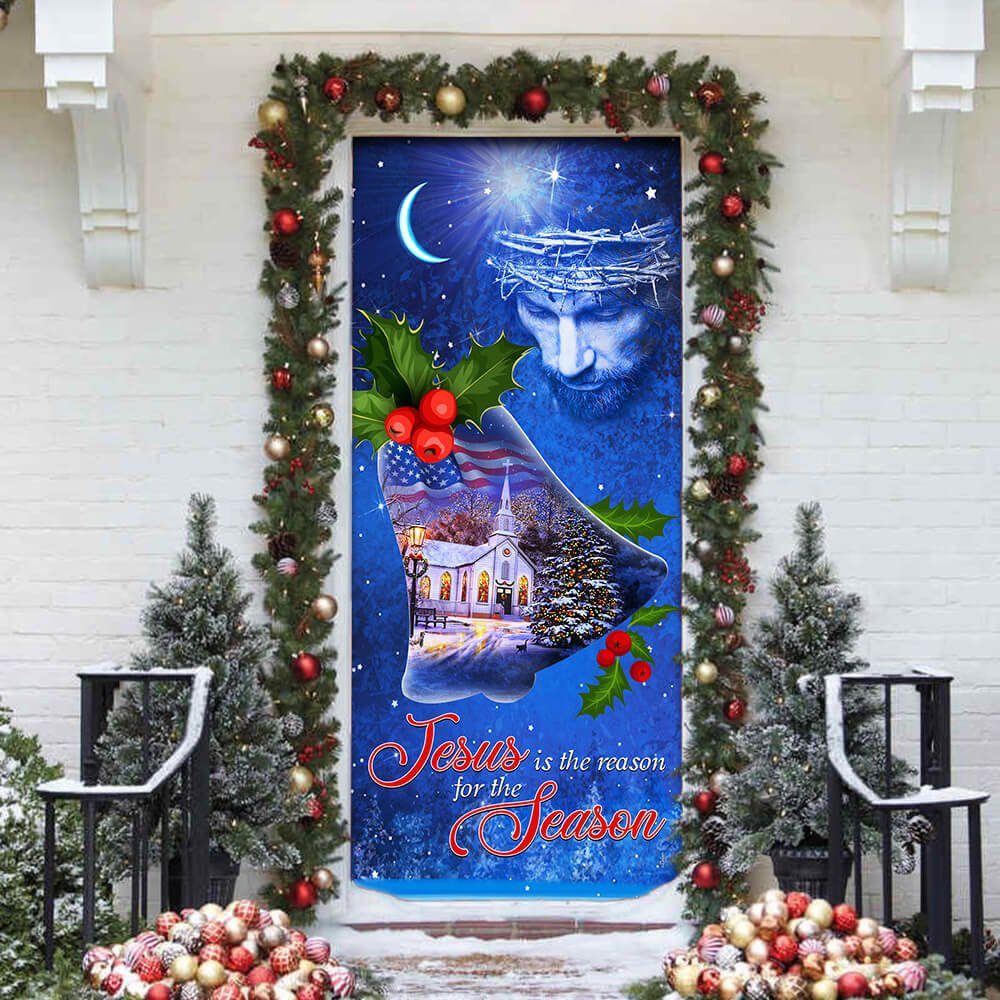 Jesus Is The Reason For The Season. Christmas Door Cover - Image 4