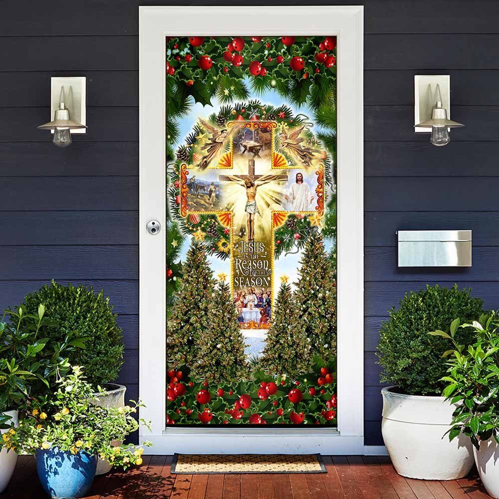 Jesus Is The Reason For The Season. Christmas Door Cover Block Of Gear™ - Image 2