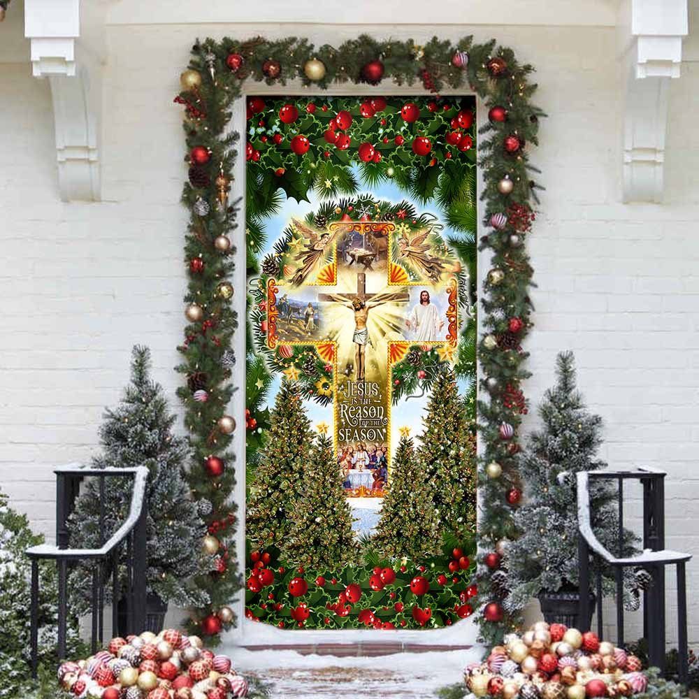 Jesus Is The Reason For The Season. Christmas Door Cover Block Of Gear™ - Image 4
