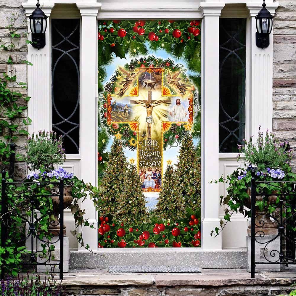 Jesus Is The Reason For The Season. Christmas Door Cover Block Of Gear™ - Image 3