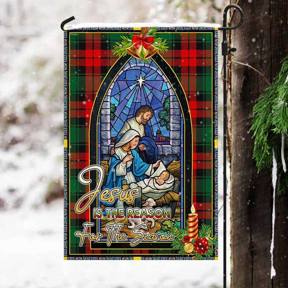 Jesus Is The Reason For The Season Christmas Flag MBH177F - Image 2