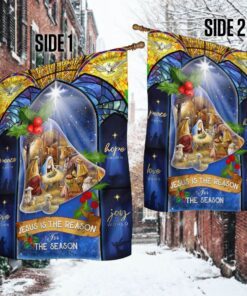 jesus is the reason for the season christmas flag thb3517f 6635