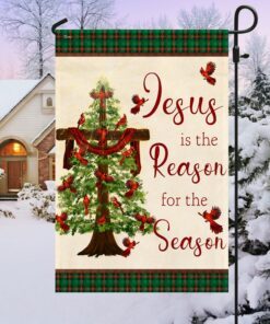 jesus is the reason for the season christmas flag tqn536fv2 4559