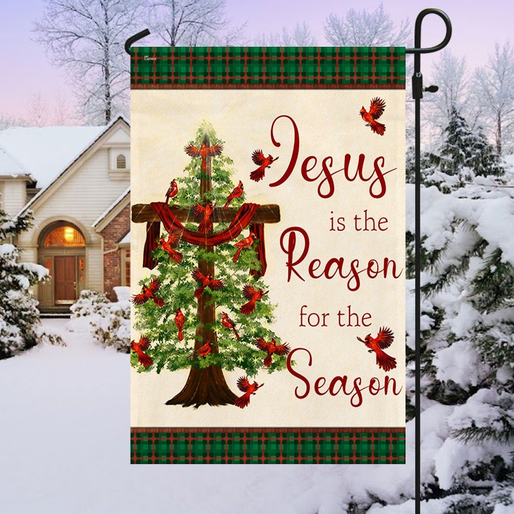 Jesus Is The Reason For The Season Christmas Flag TQN536Fv2 - Image 3