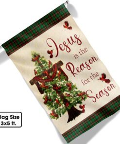 jesus is the reason for the season christmas flag tqn536fv2 5781
