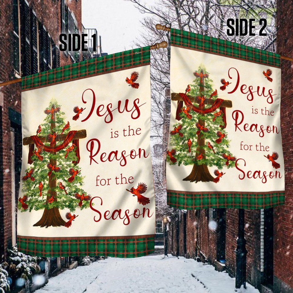 Jesus Is The Reason For The Season Christmas Flag TQN536Fv2 - Image 2