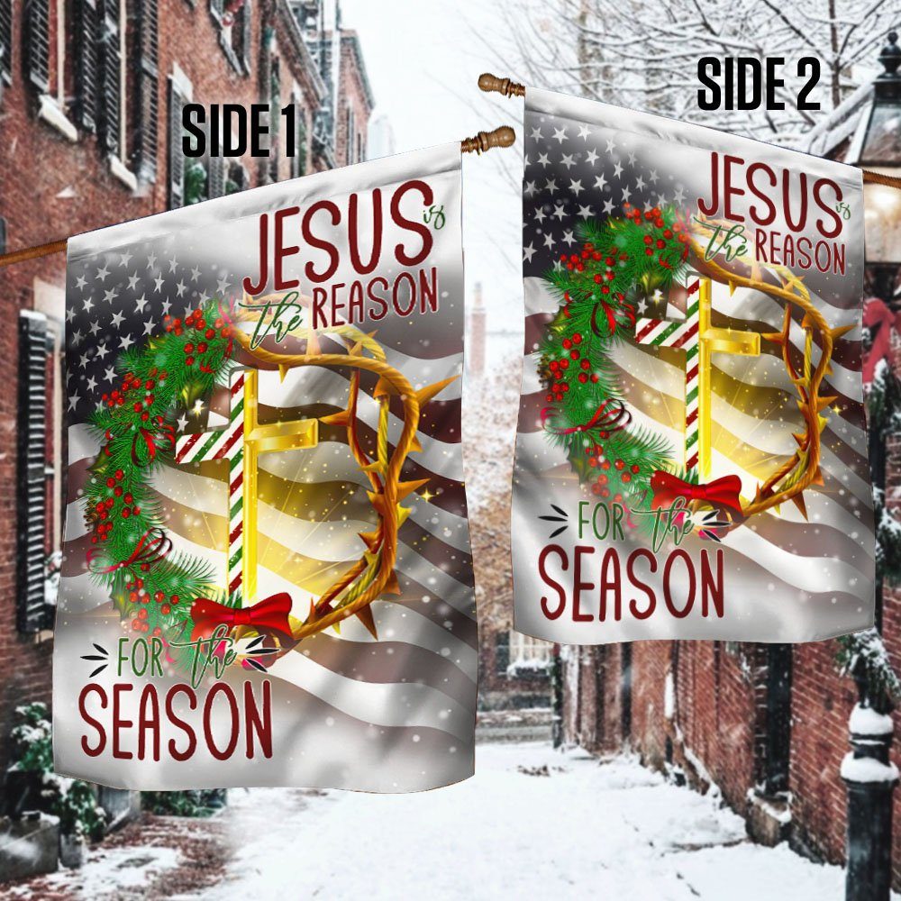 Jesus Is The Reason For The Season Flag MTV18F - Image 3