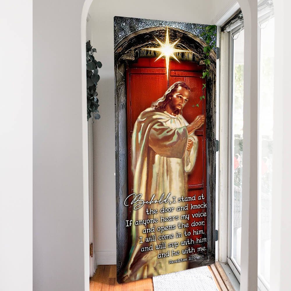 Jesus Knocking On The Door Christmas Door Cover PN1410Dv1 - Image 5