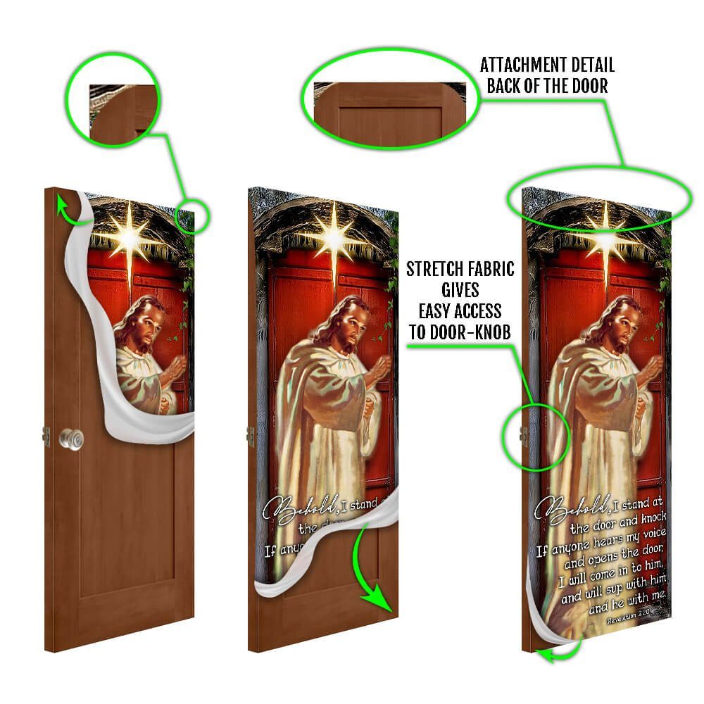 Jesus Knocking On The Door Christmas Door Cover PN1410Dv1 - Image 6