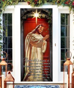 jesus knocking on the door christmas door cover pn1410dv1 5462