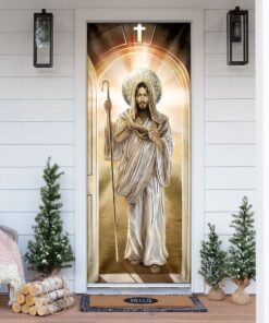 Jesus Light Shines Through Door - Door Cover