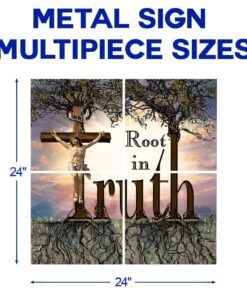 jesus multipiece metal sign truth ntb175mms 4279