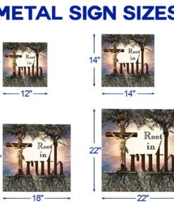 jesus multipiece metal sign truth ntb175mms 4724