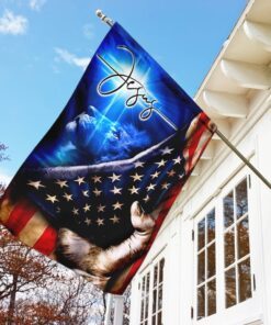 jesus my savior christian cross flag 2698