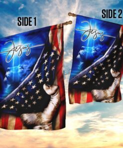 jesus my savior christian cross flag 7336