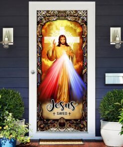 jesus of divine mercy door cover 8007