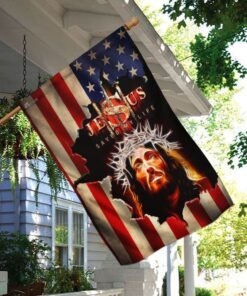 jesus saved my life american flag 1568