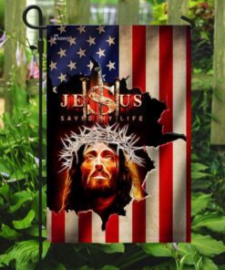 jesus saved my life american flag 3380