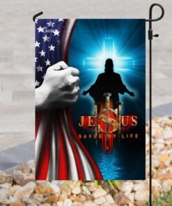 jesus saved my life american flag 3549