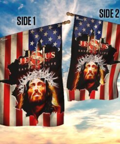 jesus saved my life american flag 6872