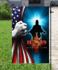 jesus saved my life american flag 8091