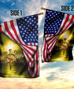 jesus saved my life christian flag 4510