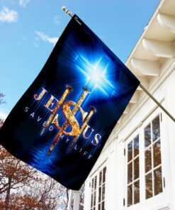 jesus saved my life flag 6631