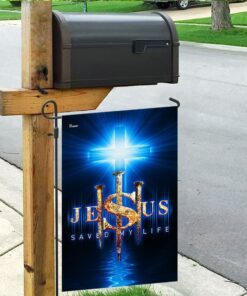 jesus saved my life flag 8881