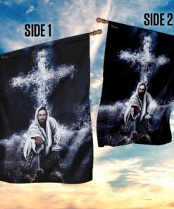 jesus saves us flag 1717