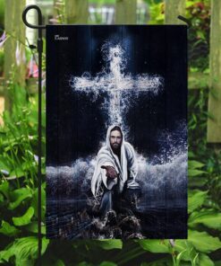 jesus saves us flag 4261