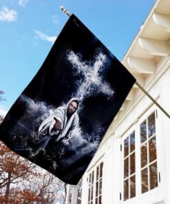 jesus saves us flag 6117