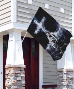 jesus saves us flag 7204