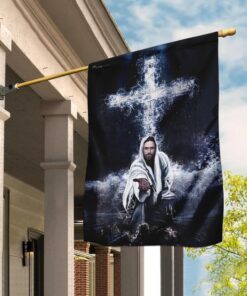 jesus saves us flag 7921