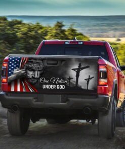 jesus sticker one nation under god american patriot truck tailgate decal sticker wrap trl06tdv5 5081