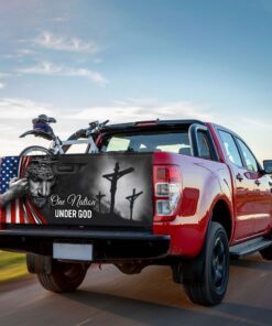jesus sticker one nation under god american patriot truck tailgate decal sticker wrap trl06tdv5 7738