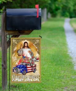jesus take the wheel american truck flag 2259
