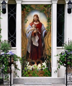 Jesus The Good Shepherd Door Cover