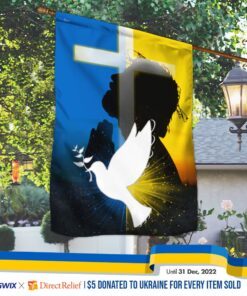 Jesus Ukraine Flag Pray for Ukraine BNL597F