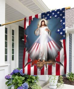 Jesus US Flag God Is Light DDH3143F