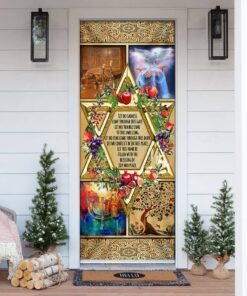 Jewish Home Blessing Door Cover