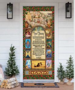 Jewish Home Blessing Door Cover