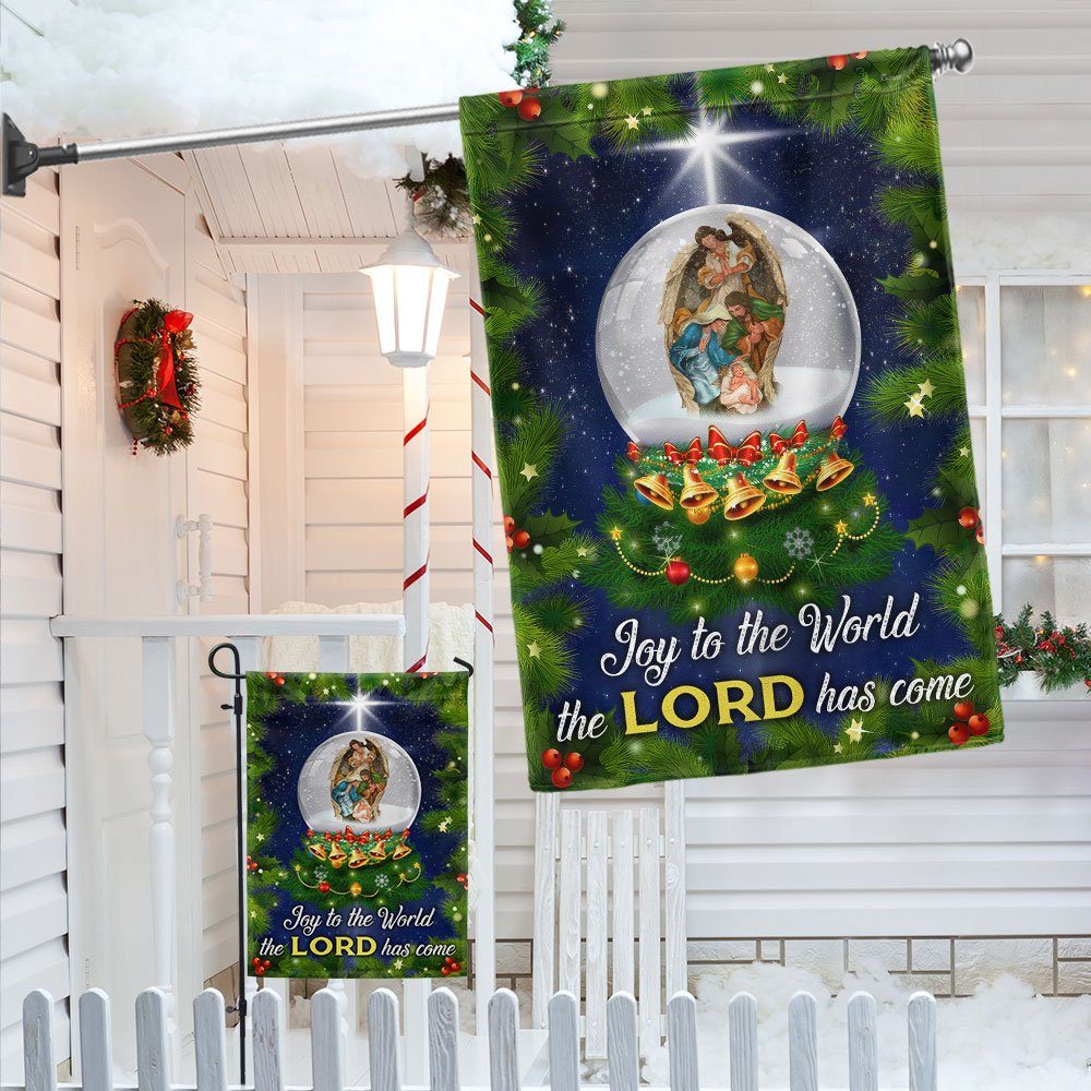 Joy To The World The Lord Has Come Nativity Christmas Flag BNN574F - Image 4